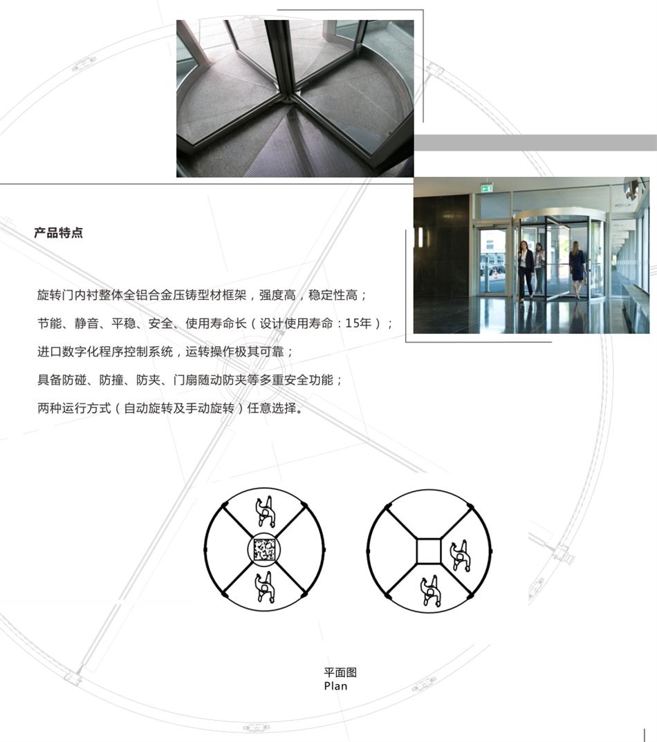 兩翼、三翼、四翼旋轉(zhuǎn)門：青島恒達(dá)自動(dòng)門(圖6)